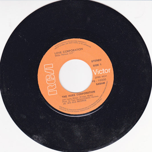 The Hues Corporation : Love Corporation (7", Single)