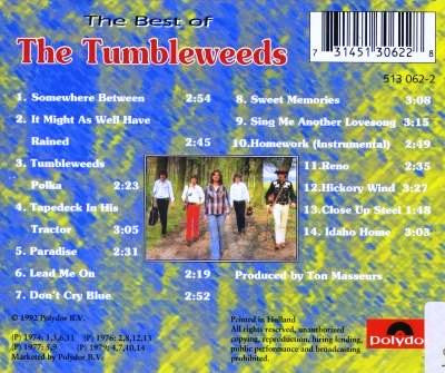 The Tumbleweeds : The Best Of The Tumbleweeds (CD, Comp)