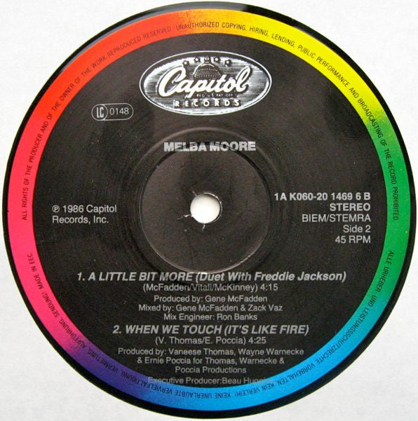 Melba Moore : A Little Bit More (12", Single)