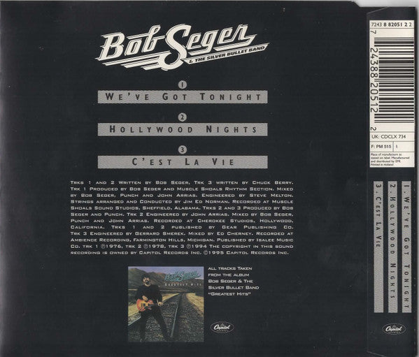 Bob Seger And The Silver Bullet Band : We've Got Tonight (CD, Single)