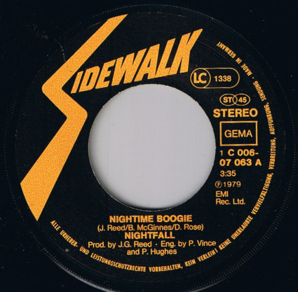 Nightfall (4) : Nightime Boogie (7", Single)