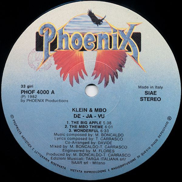 Klein & M.B.O. : De-Ja-Vu (LP, Album, M/Print)