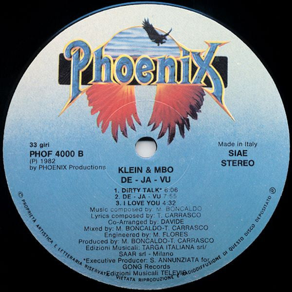 Klein & M.B.O. : De-Ja-Vu (LP, Album, M/Print)
