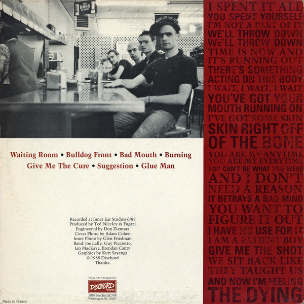 Fugazi : Fugazi (12", EP, $5)