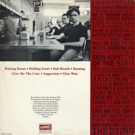 Fugazi : Fugazi (12", EP, $5)