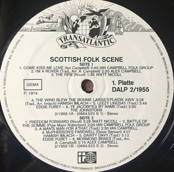 Various : Scottish Folk Scene (2xLP, Comp)