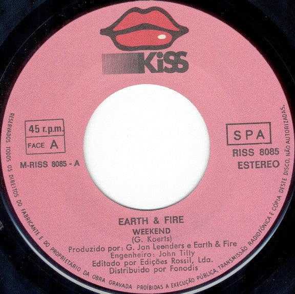 Earth And Fire : Weekend (7", Single)