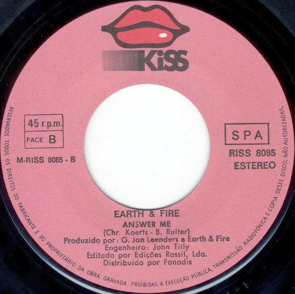 Earth And Fire : Weekend (7", Single)