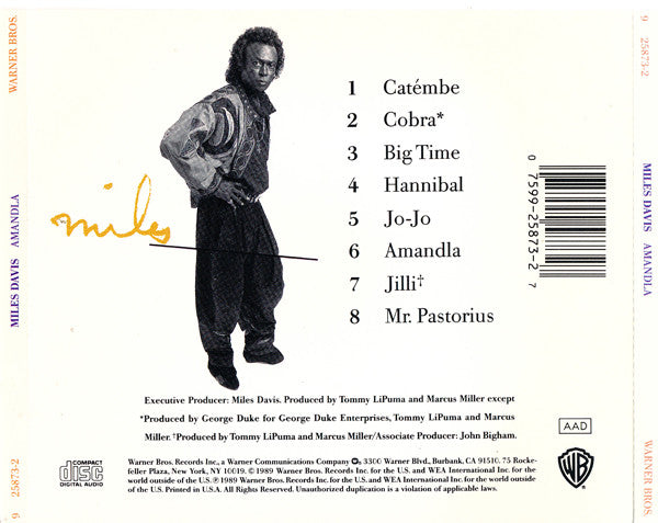 Miles Davis : Amandla (CD, Album)