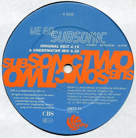 Subsonic 2 : We Go Subsonic / Brass Construction (12", Single)