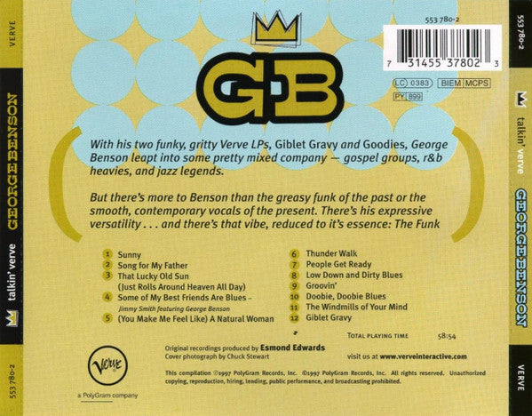 George Benson : Talkin' Verve (CD, Comp)