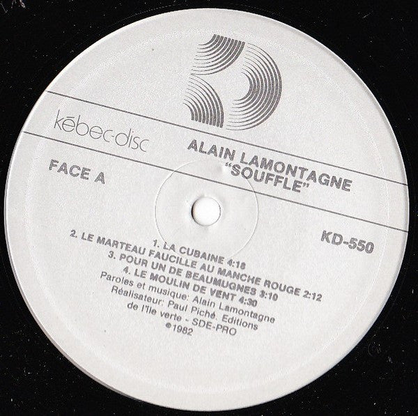 Alain Lamontagne : Souffle (LP, Album)