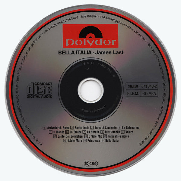 James Last : Bella Italia (CD, Comp)