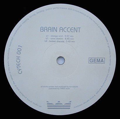 Brain Accent : Orange Acid (12")