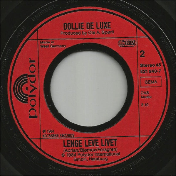 Dollie De Luxe : Life Was Made For Living (7", Single)