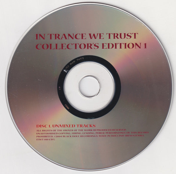 Various : In Trance We Trust Collector's Edition 1 (CD, Comp + CD, Comp, Mixed)