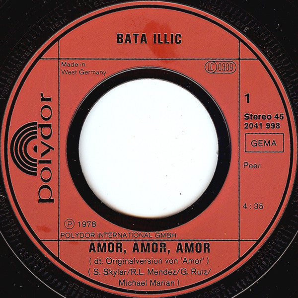 Bata Illic : Amor, Amor, Amor (7", Single)