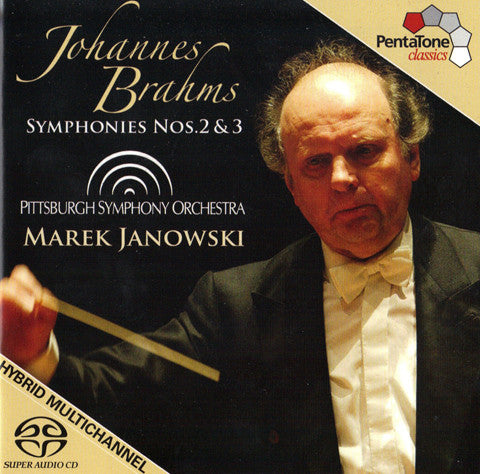 Johannes Brahms - Pittsburgh Symphony Orchestra - Marek Janowski : Symphonies Nos. 2 & 3 (SACD, Hybrid, Multichannel, Comp)