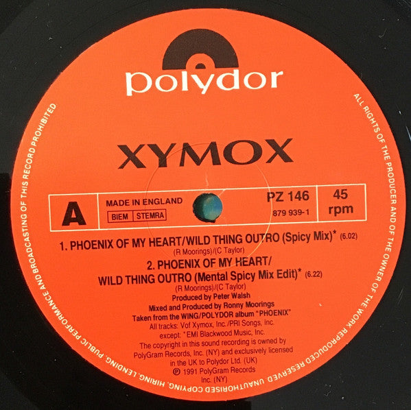 Xymox : Phoenix Of My Heart (12")