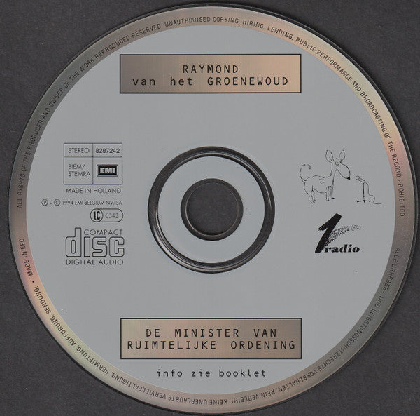 Raymond van het Groenewoud : De Minister Van Ruimtelijke Ordening (CD, Album)