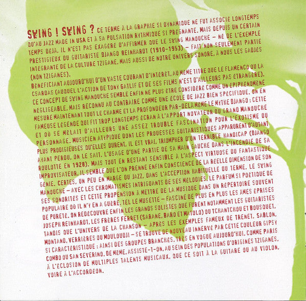 Tony Gatlif : Swing - Bande Originale Du Film (CD, Album)
