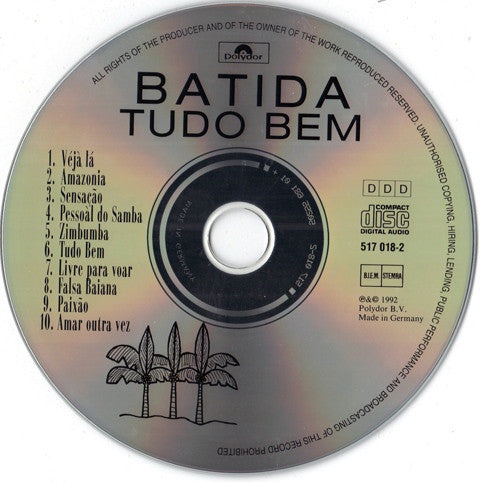 Batida : Tudo Bem (CD, Album)