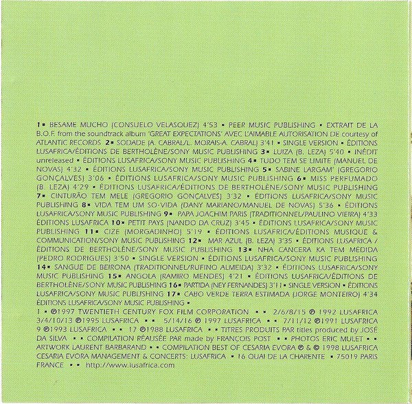 Cesaria Evora : Best Of (CD, Comp)