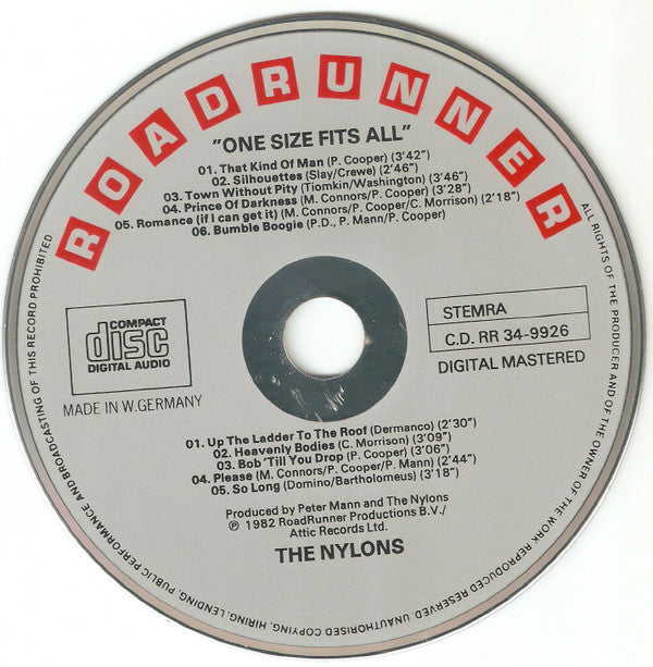 The Nylons : One Size Fits All (CD, Album, RE)