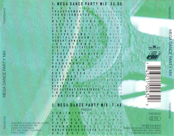 Various : Serious Beats Vol. 4 (Mega Dance Party Mix) (CD, Mixed)