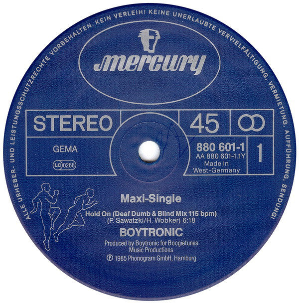 Boytronic : Hold On (12", Maxi)