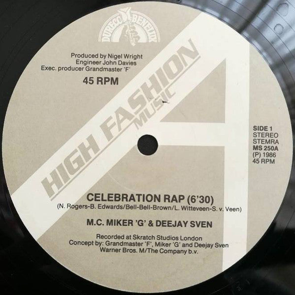 MC Miker G. & DJ Sven : Celebration Rap (12")