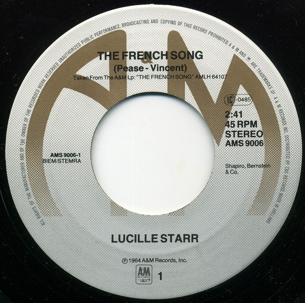 Lucille Starr : The French Song / Crazy Arms (7", Single, RE)