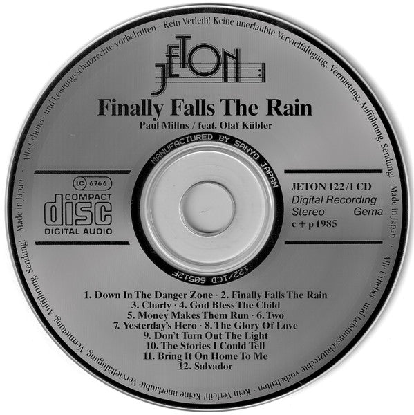 Paul Millns Feat. Olaf Kübler : Finally Falls The Rain (CD, Album)