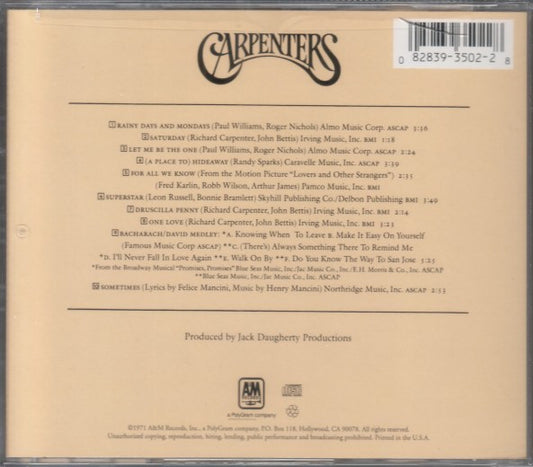 Carpenters : Carpenters (CD, Album, RE, RM)
