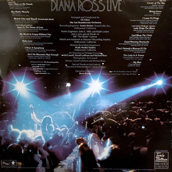 Diana Ross : Diana Ross Live At Caesars Palace (LP, Album)