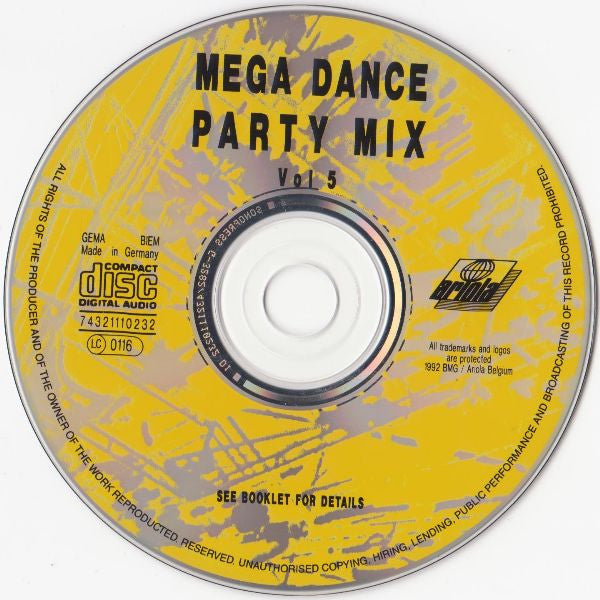 Various : Serious Beats Vol. 5 (Mega Dance Party Mix) (CD, Mixed)