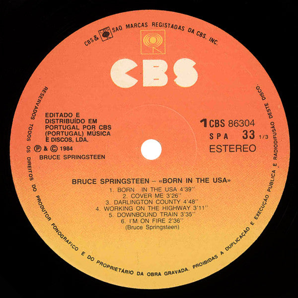 Bruce Springsteen : Born In The U.S.A. (LP, Album)