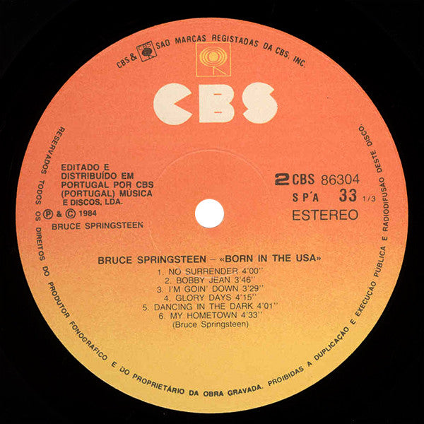 Bruce Springsteen : Born In The U.S.A. (LP, Album)