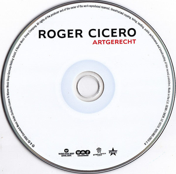 Roger Cicero : Artgerecht (CD, Album)