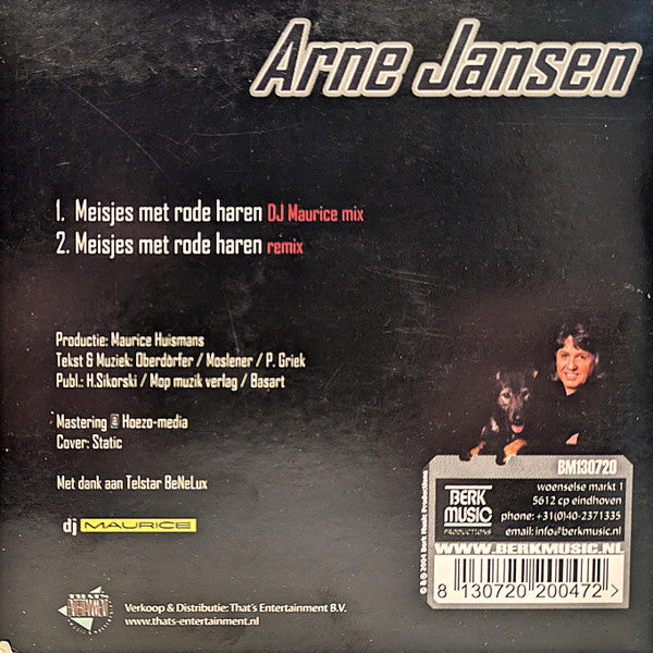 Arne Jansen (2) : Meisjes Met Rode Haren (Dj Maurice Remix) (CD, Single, Car)