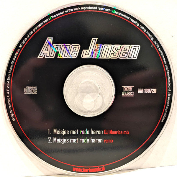 Arne Jansen (2) : Meisjes Met Rode Haren (Dj Maurice Remix) (CD, Single, Car)