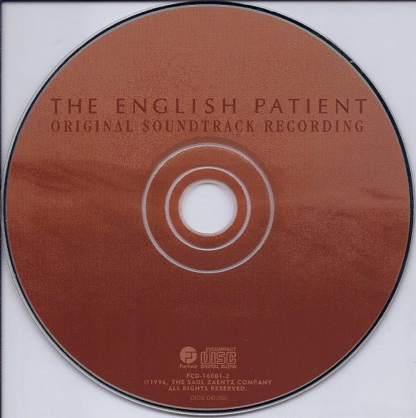 The Academy Of St. Martin-in-the-Fields, Gabriel Yared : The English Patient (Original Soundtrack Recording) (CD, Album)