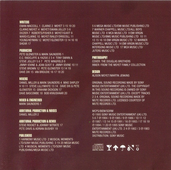 Alison Moyet : Singles (CD, Comp, SME)