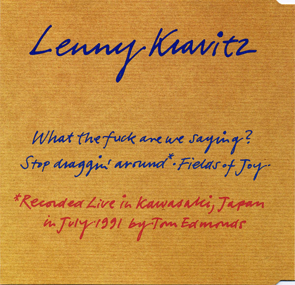 Lenny Kravitz : What The Fuck Are We Saying? (CD, Single)