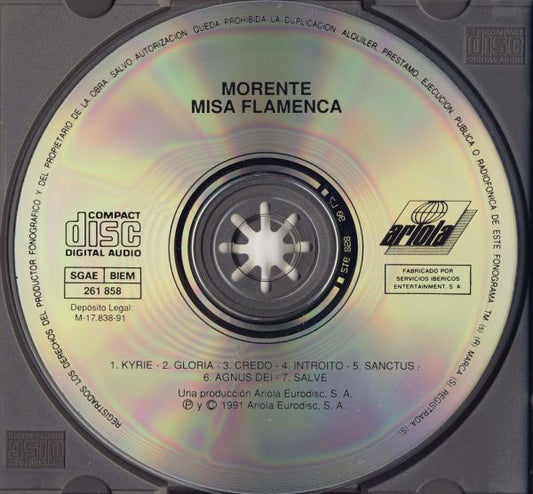 Enrique Morente : Misa Flamenca (CD, Album)