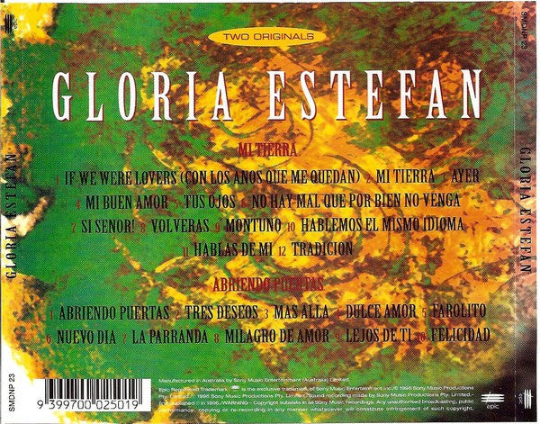 Gloria Estefan : Mi Tierra / Abriendo Puertas (2xCD, Album, RE + Comp)