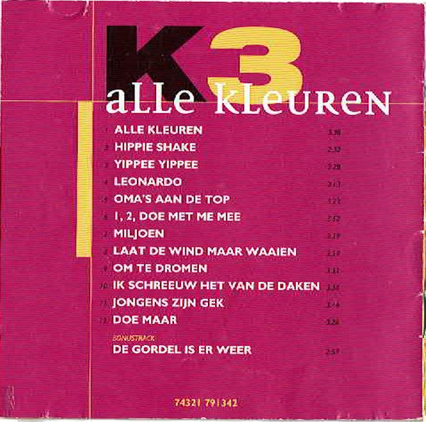 K3 : Alle Kleuren (CD, Album)