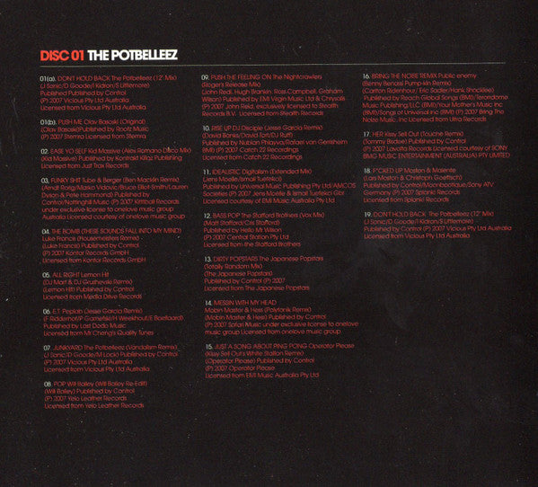 Various : Pacha Mixed By The Potbelleez & Vandalism (3xCD, Comp, Mixed)