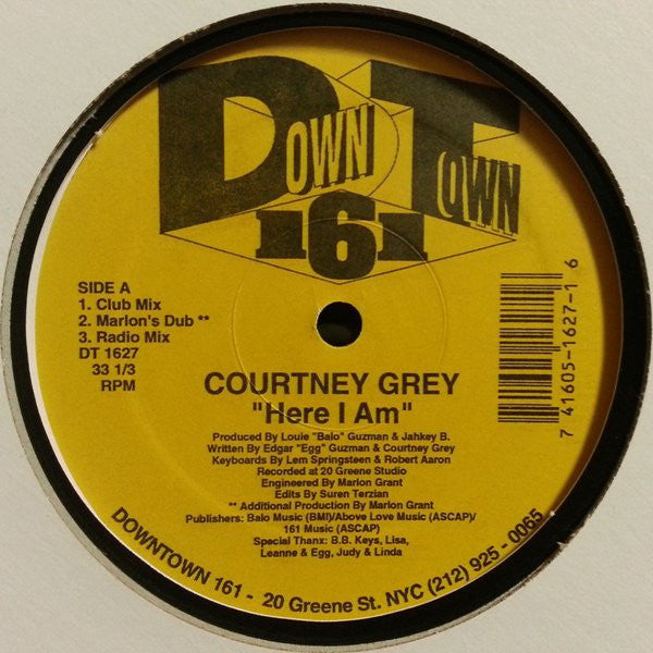 Courtney Grey : Here I Am (12")