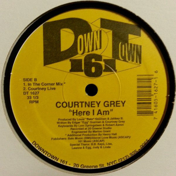 Courtney Grey : Here I Am (12")